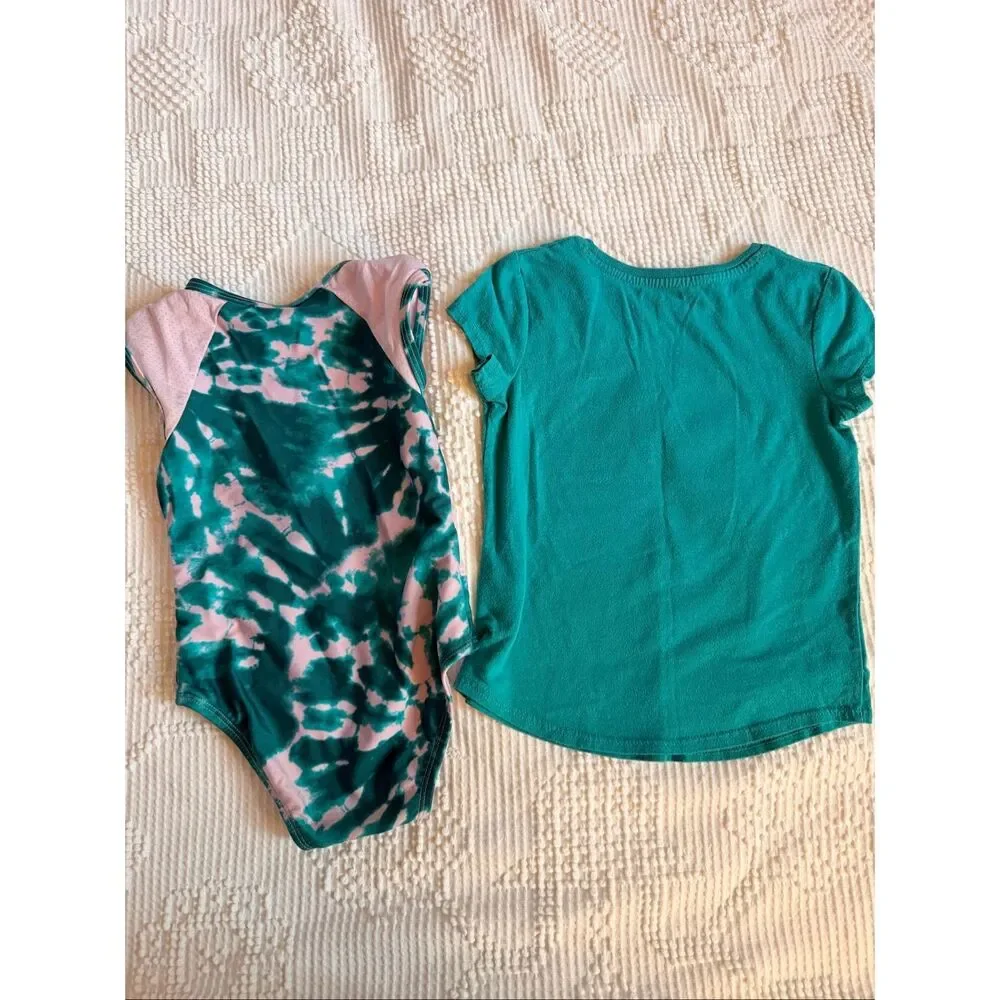 Toddler Girl 2T‎ Swim & Tee Bundle Frozen